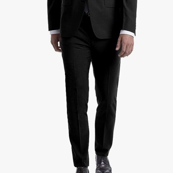 Calvin Klein Skinny Men’s Suit Separates Performance Stretch Blk 40W x 32L NWT - Picture 1 of 7